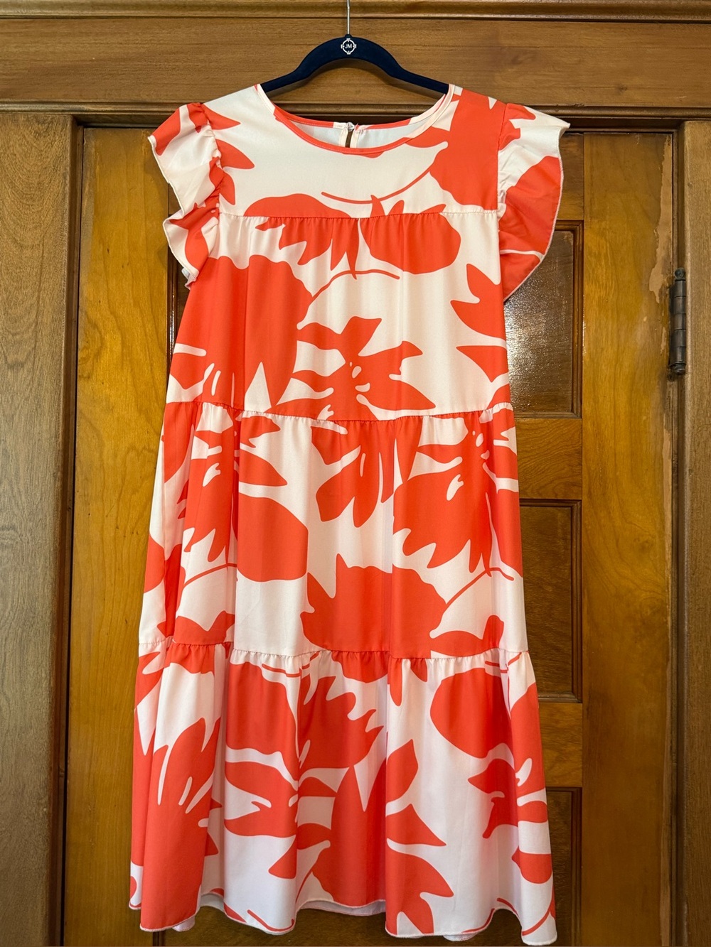 SHEIN Pale Pink and Coral Dress